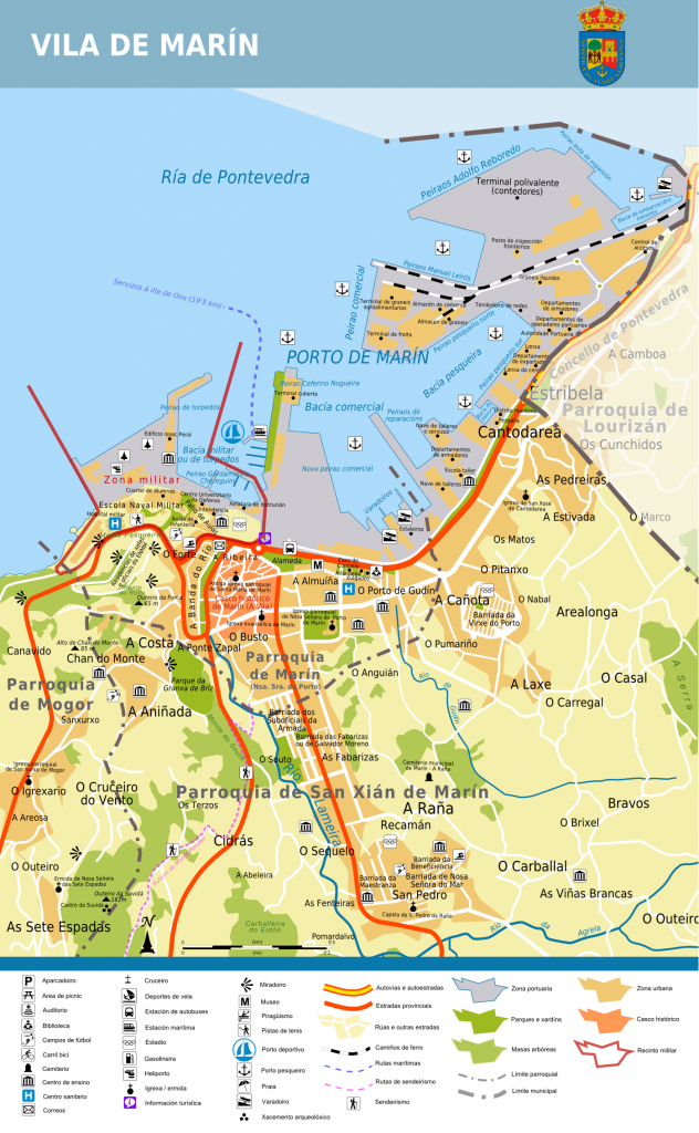 Plano de Marin - marin callejero, marin mapa